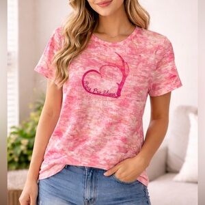 Womens bass pro shop pink camo shirt size large L